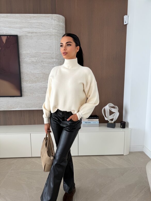 Spodnie Candris eko skóra czarne