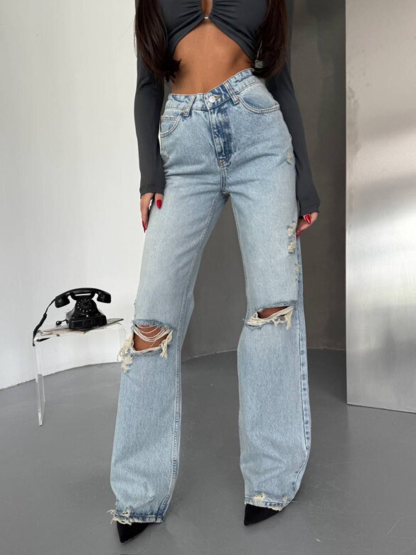 Spodnie Griso jeans jasnoniebieskie 