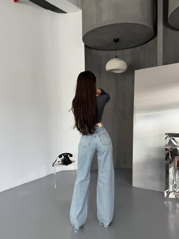 Spodnie Griso jeans jasnoniebieskie 