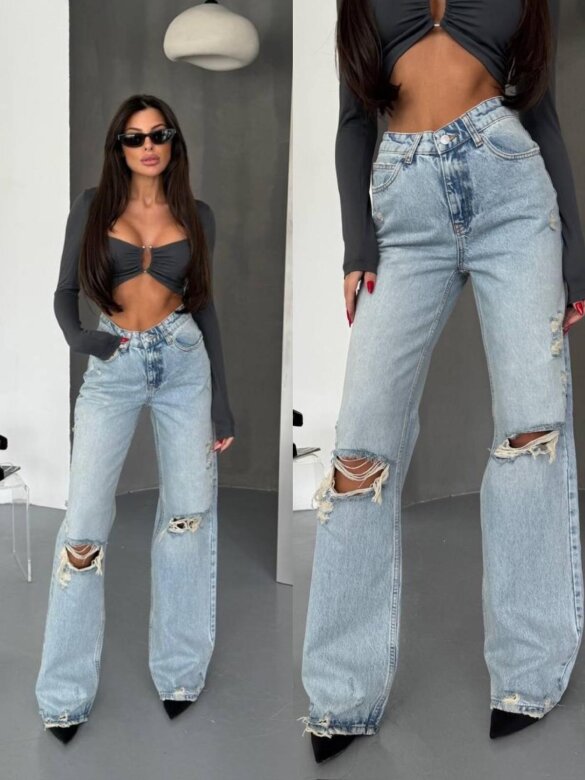 Spodnie Griso jeans jasnoniebieskie 