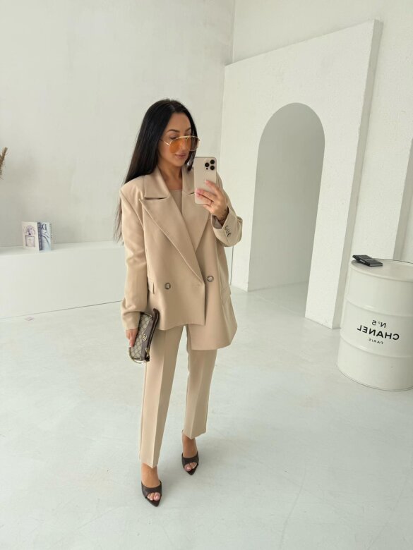 Spodnie Gensso beżowe 