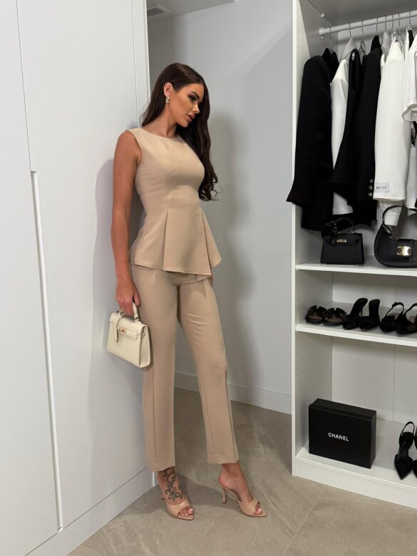 Spodnie Gensso beżowe 