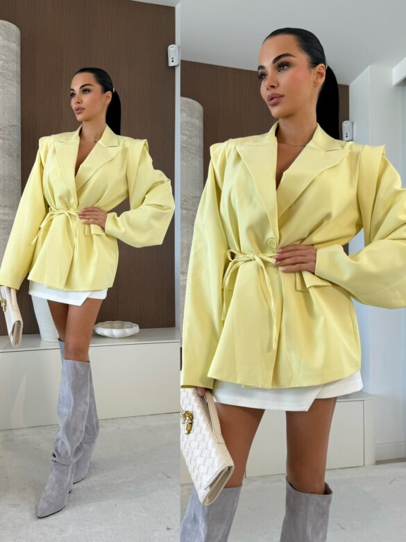 Marynarka Elvii II żółta