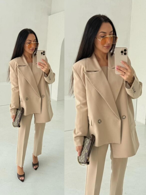 Marynarka Florii beżowa 