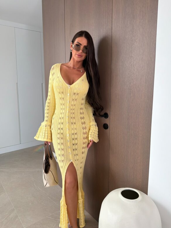 Dress Laurenta butter yellow