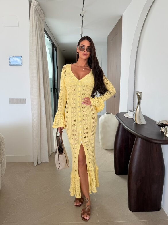 Dress Laurenta butter yellow
