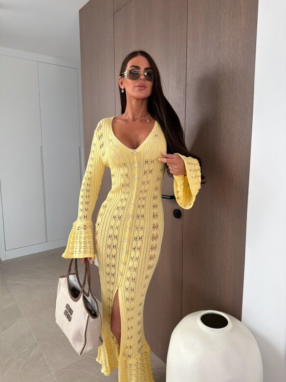 Dress Laurenta butter yellow