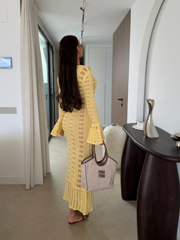 Dress Laurenta butter yellow