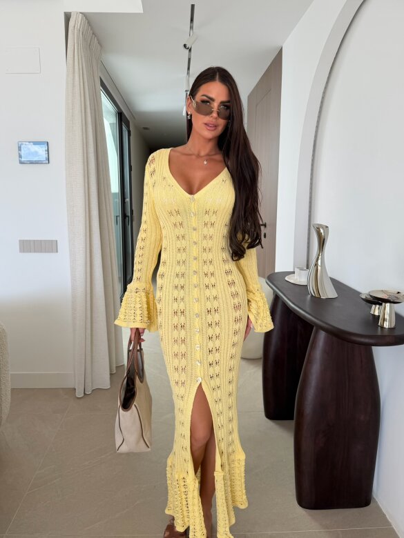 Dress Laurenta butter yellow