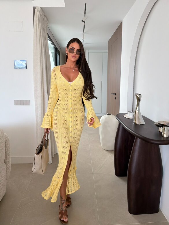 Dress Laurenta butter yellow