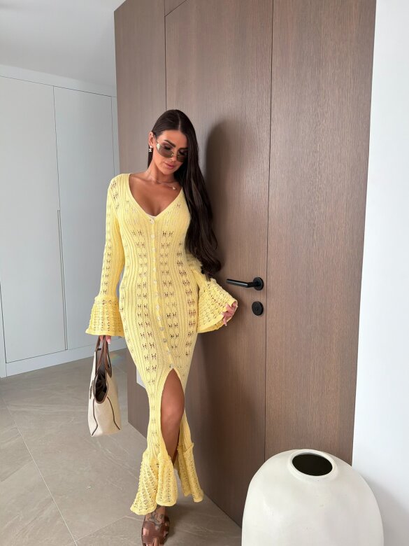 Dress Laurenta butter yellow