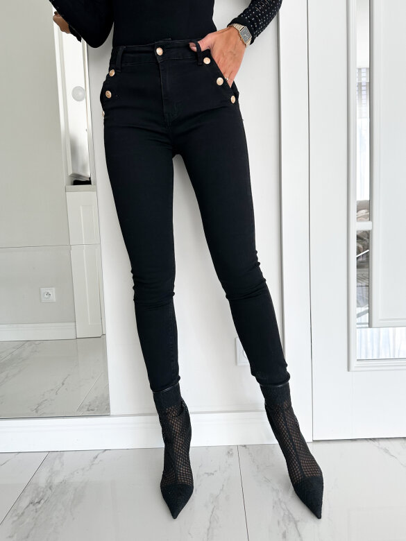 Spodnie Garris jeans czarne