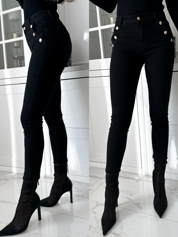 Spodnie Garris jeans czarne