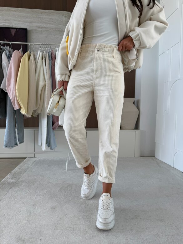 Spodnie Luvie sztruksowe beżowe 