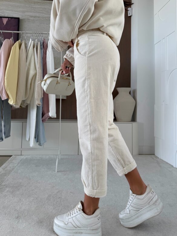 Spodnie Luvie sztruksowe beżowe 