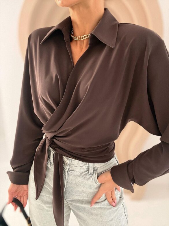 Koszula Lyssia czekoladowa