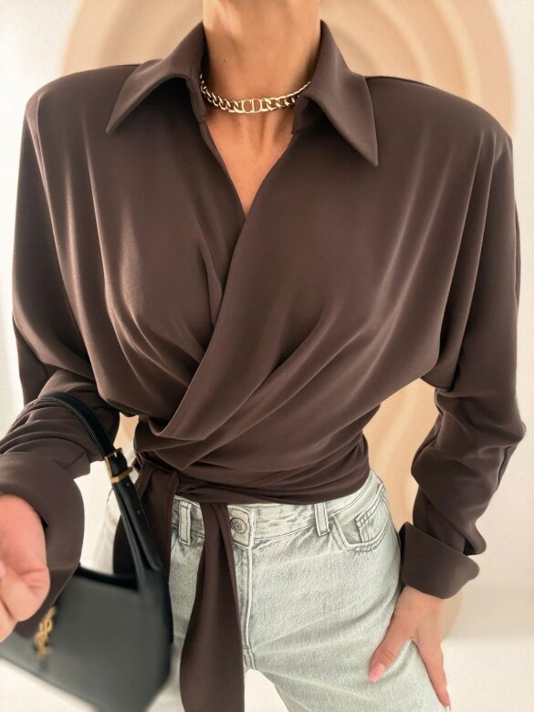Koszula Lyssia czekoladowa