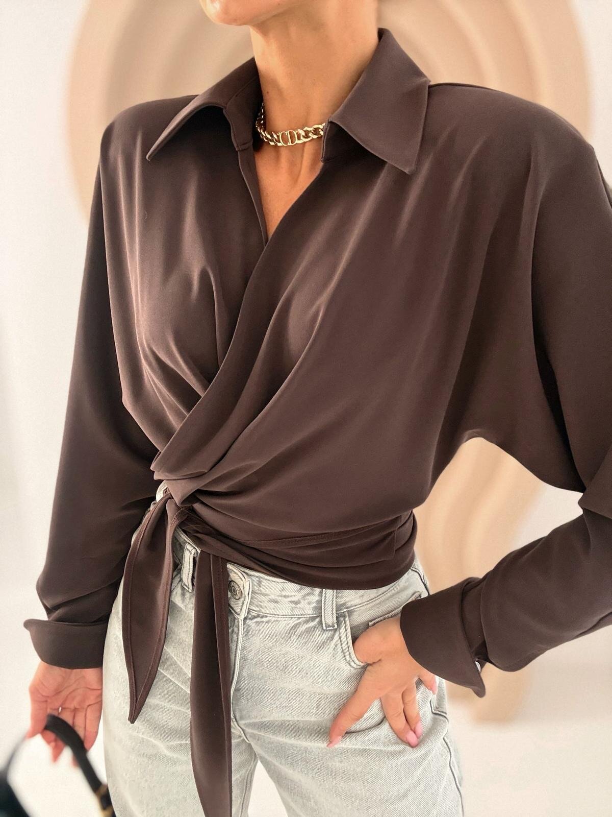 Koszula Lyssia czekoladowa