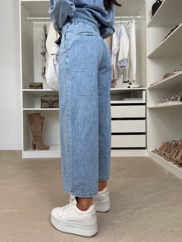 Spodnie Lunelle jeans niebieskie