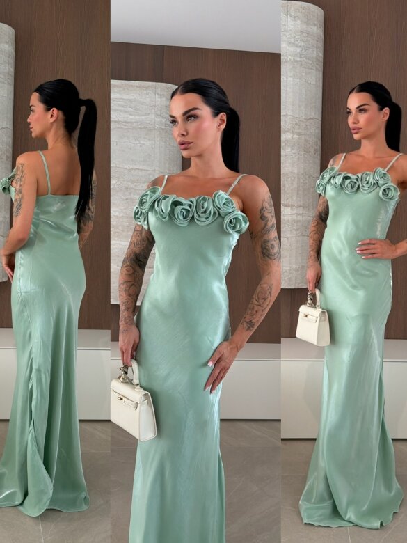 Sukienka Colbii maxi matcha 