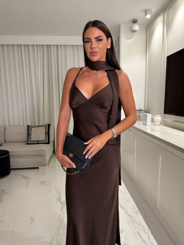 Dress Luciena maxi chocolate