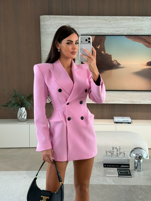 Marynarka Aviosa long różowa 