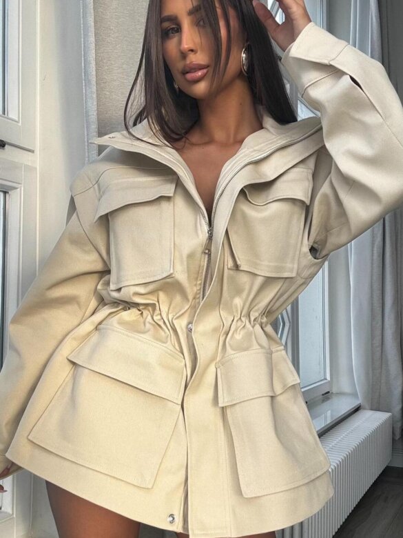 Kurtka Madeli jasnobeżowa