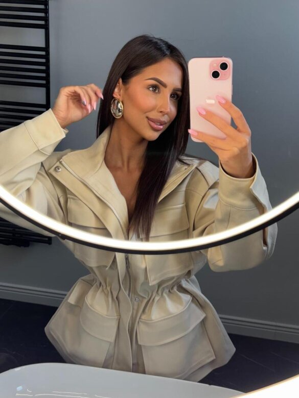 Kurtka Madeli jasnobeżowa