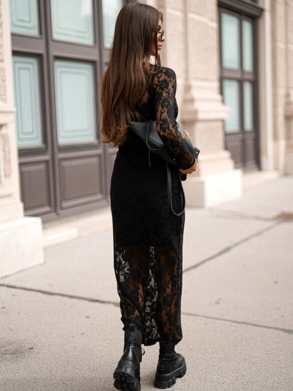 Sukienka Esthera midi koronkowa czarna