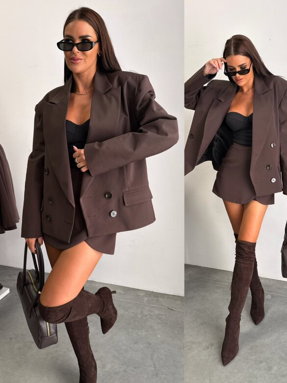 Marynarka Sindela czekoladowa