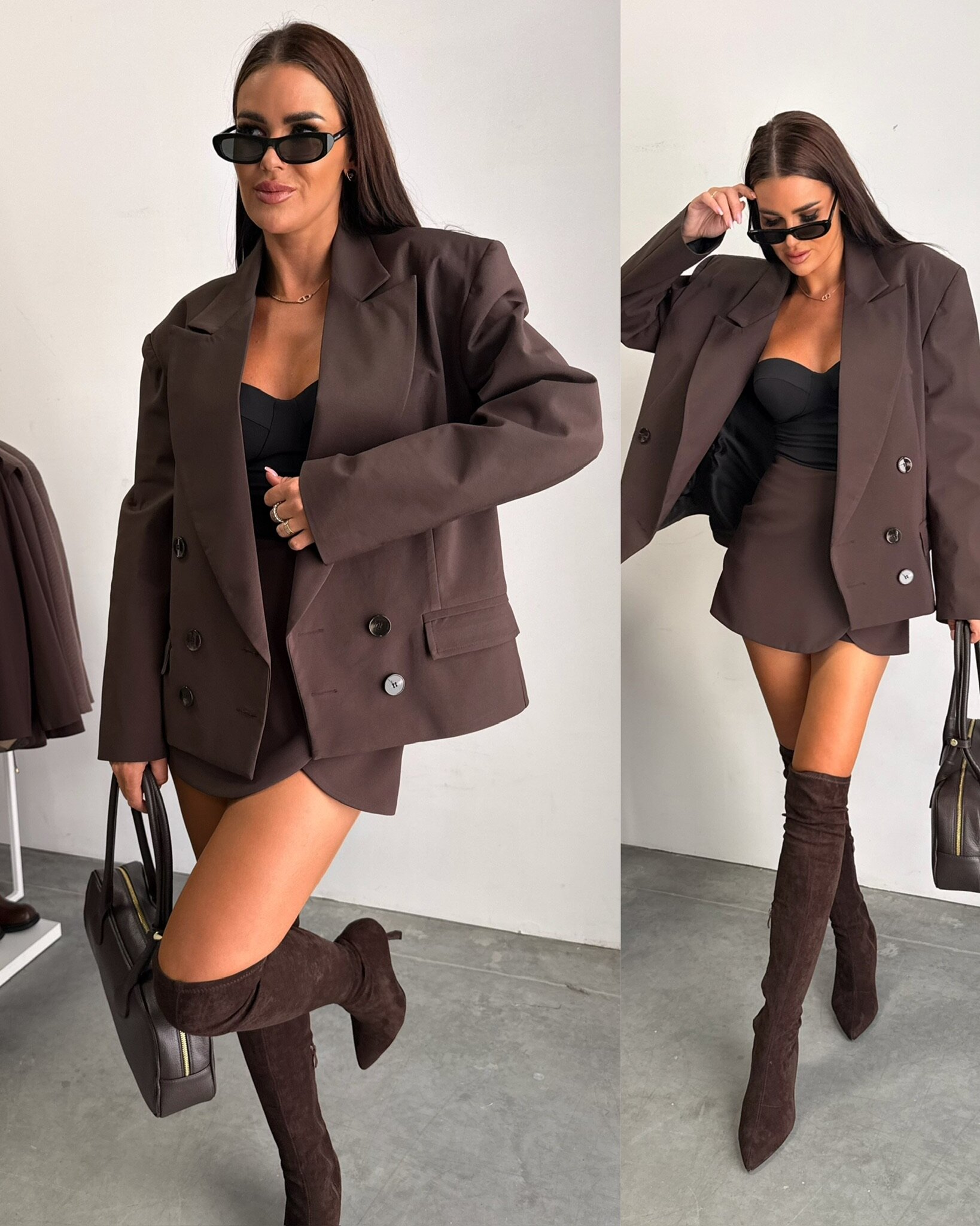 Marynarka Sindela czekoladowa