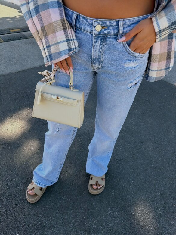 Spodnie Venetto jeans niebieskie