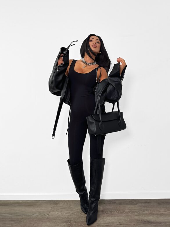 Jumpsuit Haalsi viscose black