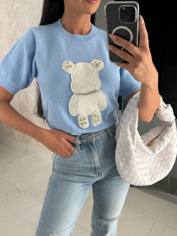 Sweter Pearly Bear niebieski