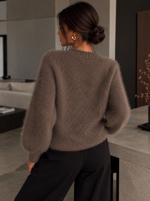Sweter Elenna z moherem mocca