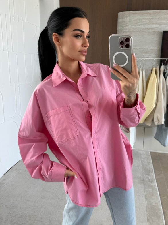 Koszula Narella bawełniana różowa 