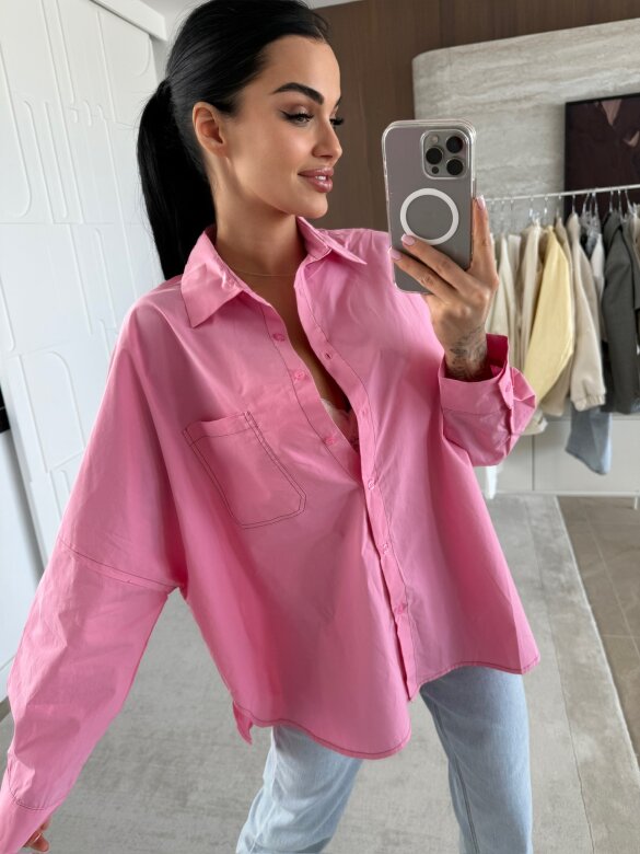 Koszula Narella bawełniana różowa 