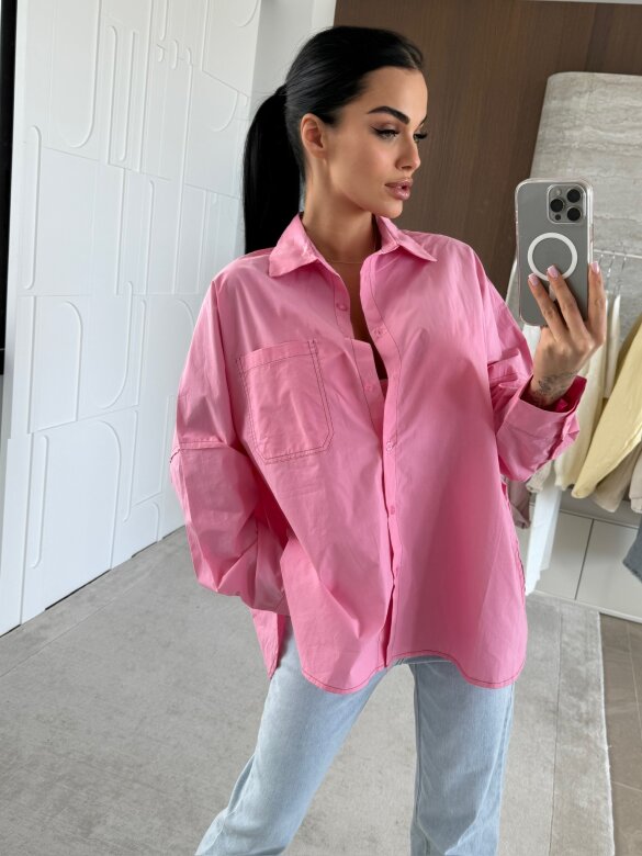 Koszula Narella bawełniana różowa 