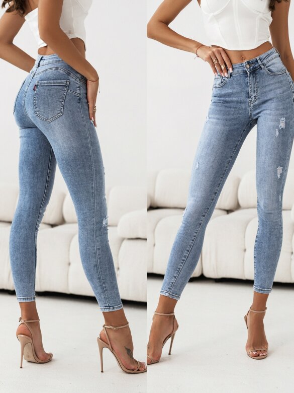 Spodnie Lentins jeans niebieskie