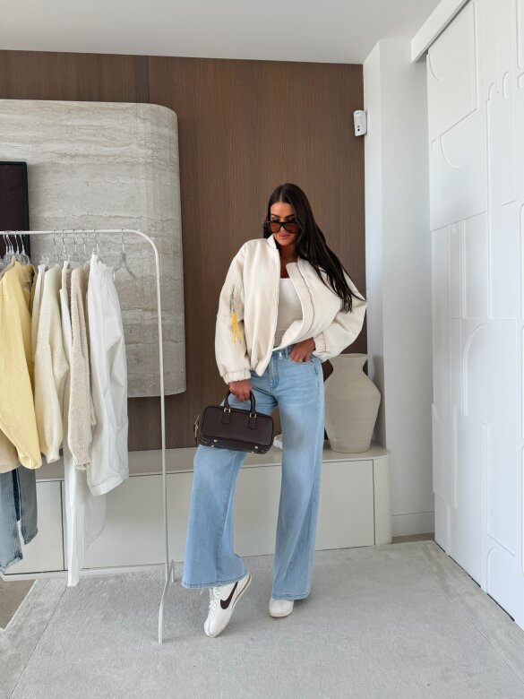 Spodnie Andrei jeans jasnoniebieskie