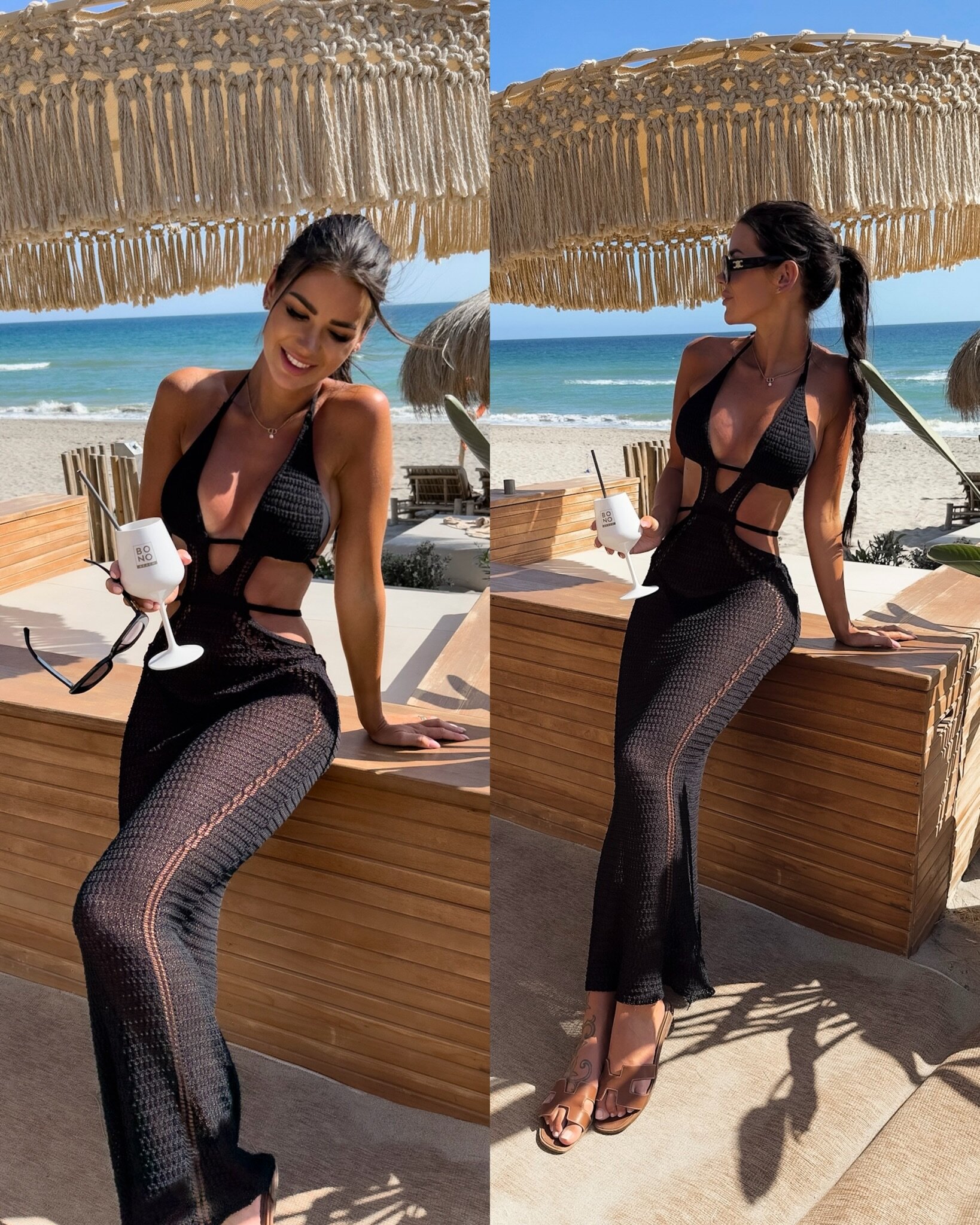 Sukienka plażowa Fil czarna
