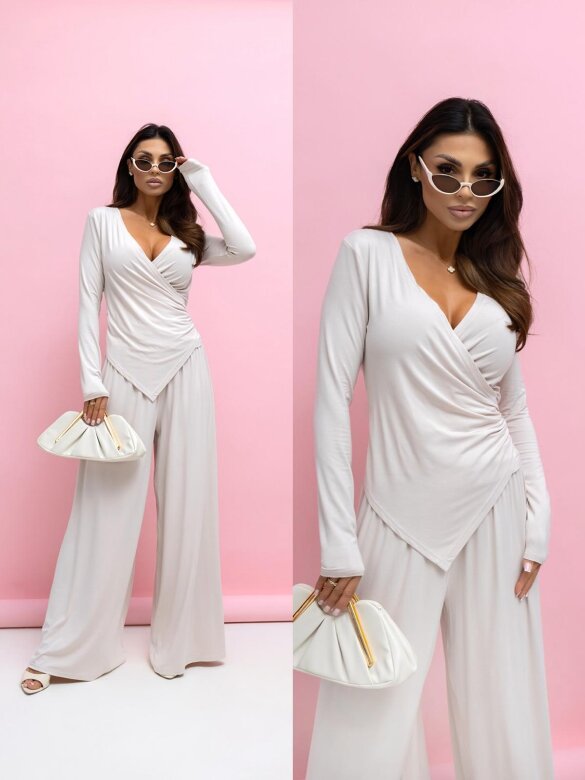 Komplet 2w1 Ellsi jasnobeżowy 