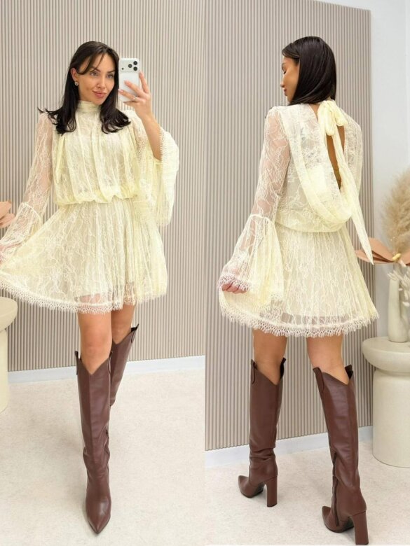 Sukienka Gelissima beżowa