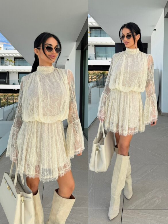 Sukienka Gelissima beżowa