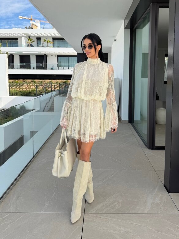 Sukienka Gelissima beżowa