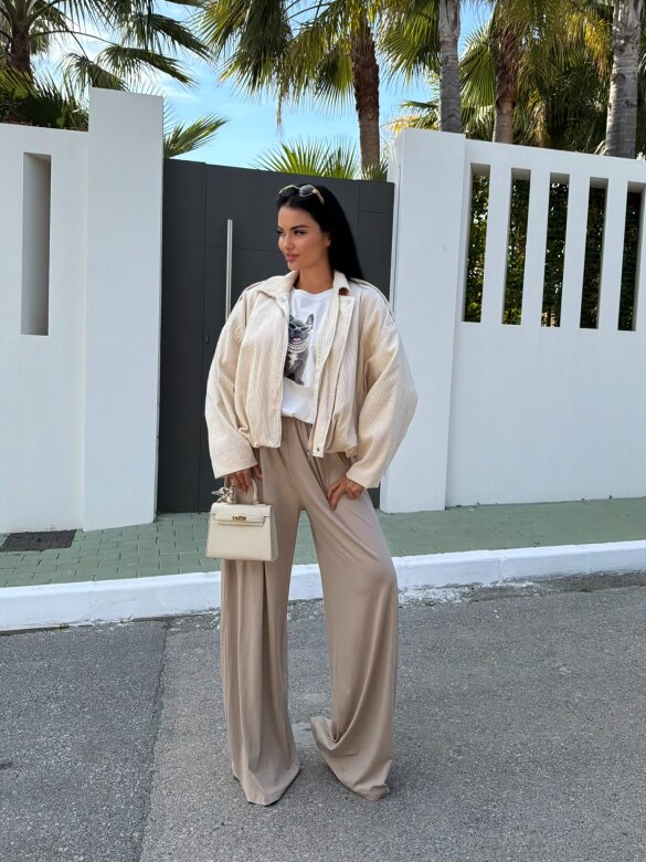 Bomber jacket Urban Muse II corduroy light beige