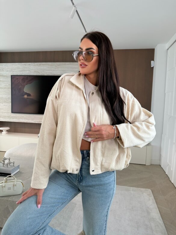 Bomberka Urban Muse II sztruksowa jasnobeżowa