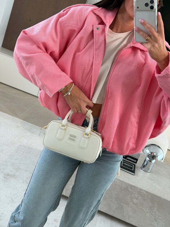 Bomberka Urban Muse II sztruksowa różowa 