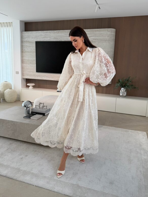 Sukienka Solena koronkowa ecru