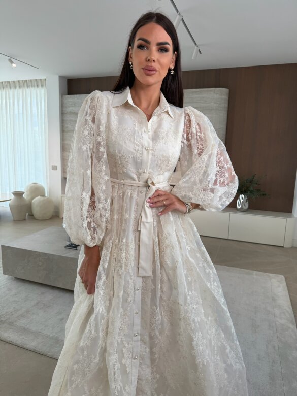 Sukienka Solena koronkowa ecru